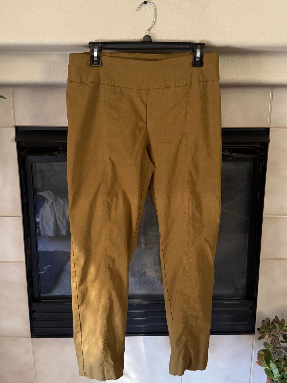 Zac & Rachel Cropped High-Rise Pants in Mustard